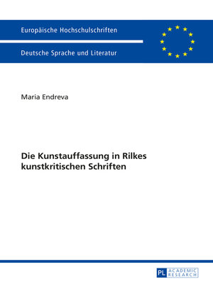 cover image of Die Kunstauffassung in Rilkes kunstkritischen Schriften